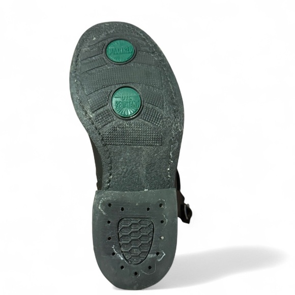 Frye Engineer 12R Greasy Black Leather Biker Boot Size 6 - Picture 10 of 12